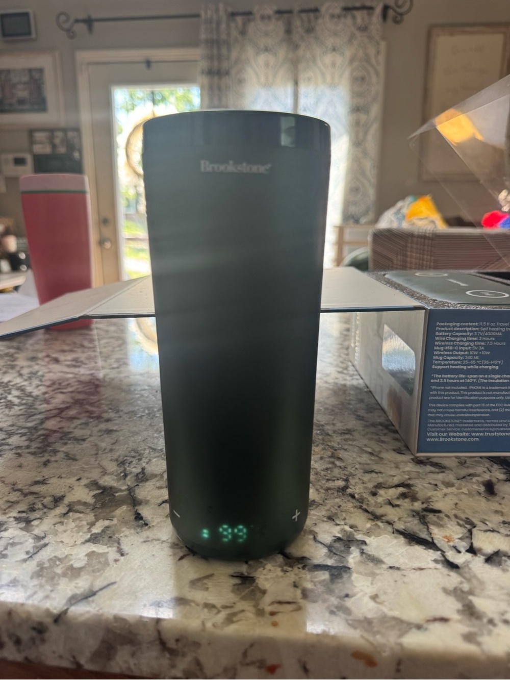 Brookstone Travel Tumbler Warmer & Charging Station - Picture 8 of 9